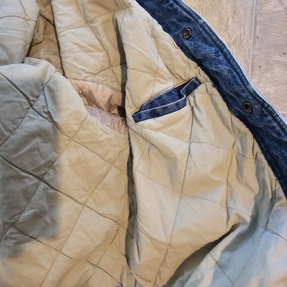 Vintage Champion 90s denim varsity bomber jacket - M - Picture 12 of 12